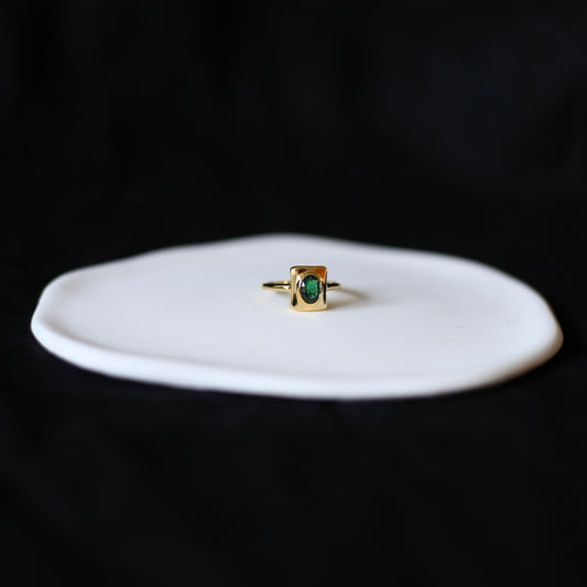 Square Emerald Ring