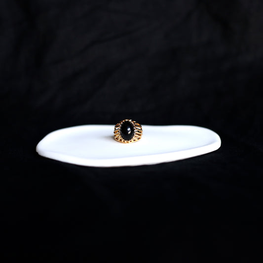 Skeleton Baroque Onyx Ring