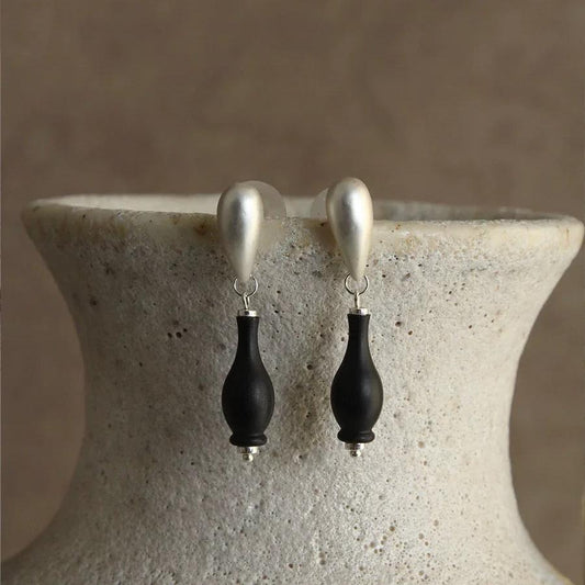 Ebony Vase Earrings