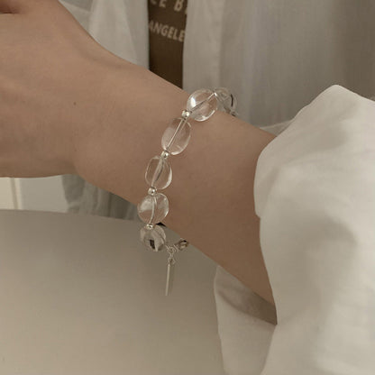 White Crystal Ice Cube Bracelet